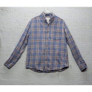 St. John's Bay Men's Multi Plaid Long Sleeve Classic Fit Flannel Shirt Sz Medium